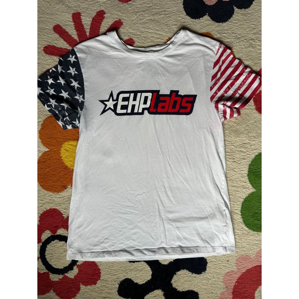 Men's EHPLabs flag sleeve tshirt Large